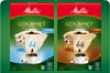 With Melitta Gourmet® Mild & Intense coffee filters, every gourmet will experience an outstanding coffee taste.